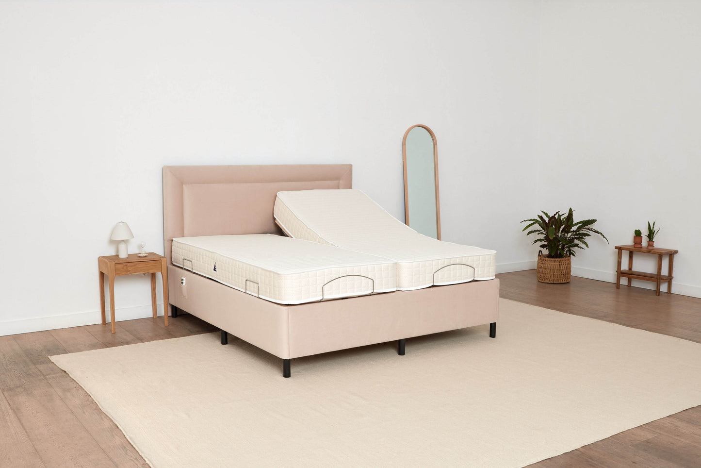 Super King (6ft) Adjustable Bed - Beige