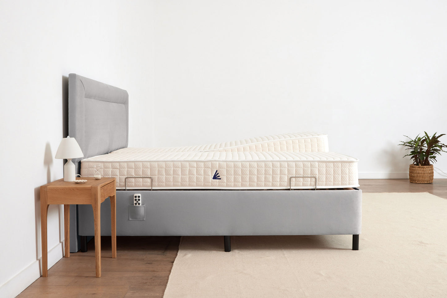 Super King (6ft) Adjustable Bed - Grey