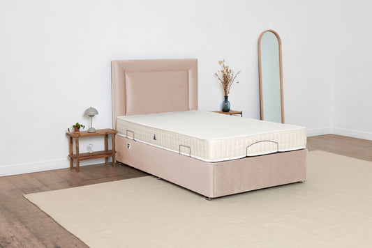 Single (4ft) Adjustable Bed - Beige