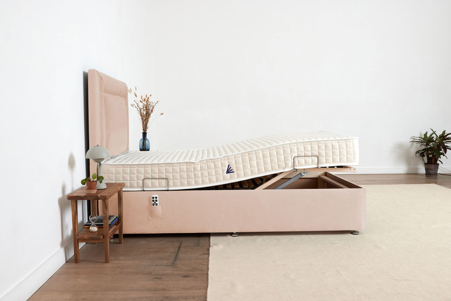 Single (4ft) Adjustable Bed - Beige