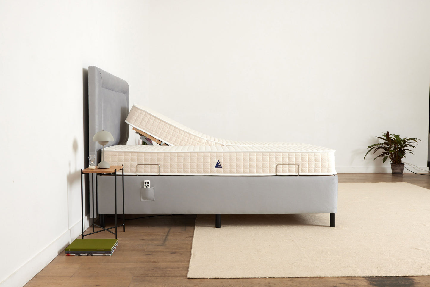 Double (5ft) Adjustable Bed - Grey