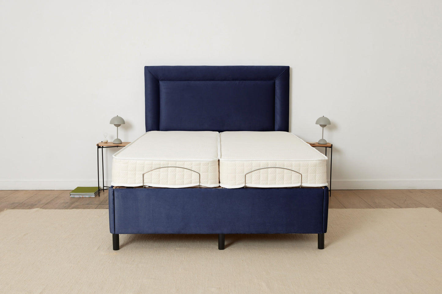 Double (5ft) Adjustable Bed - Navy