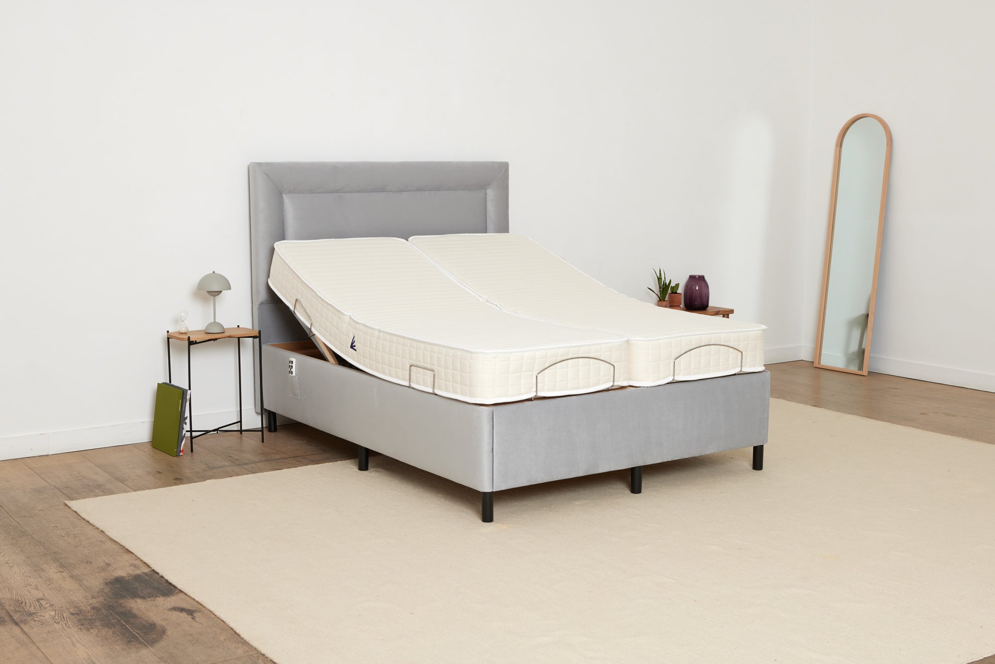 Double adjustable online bed frame