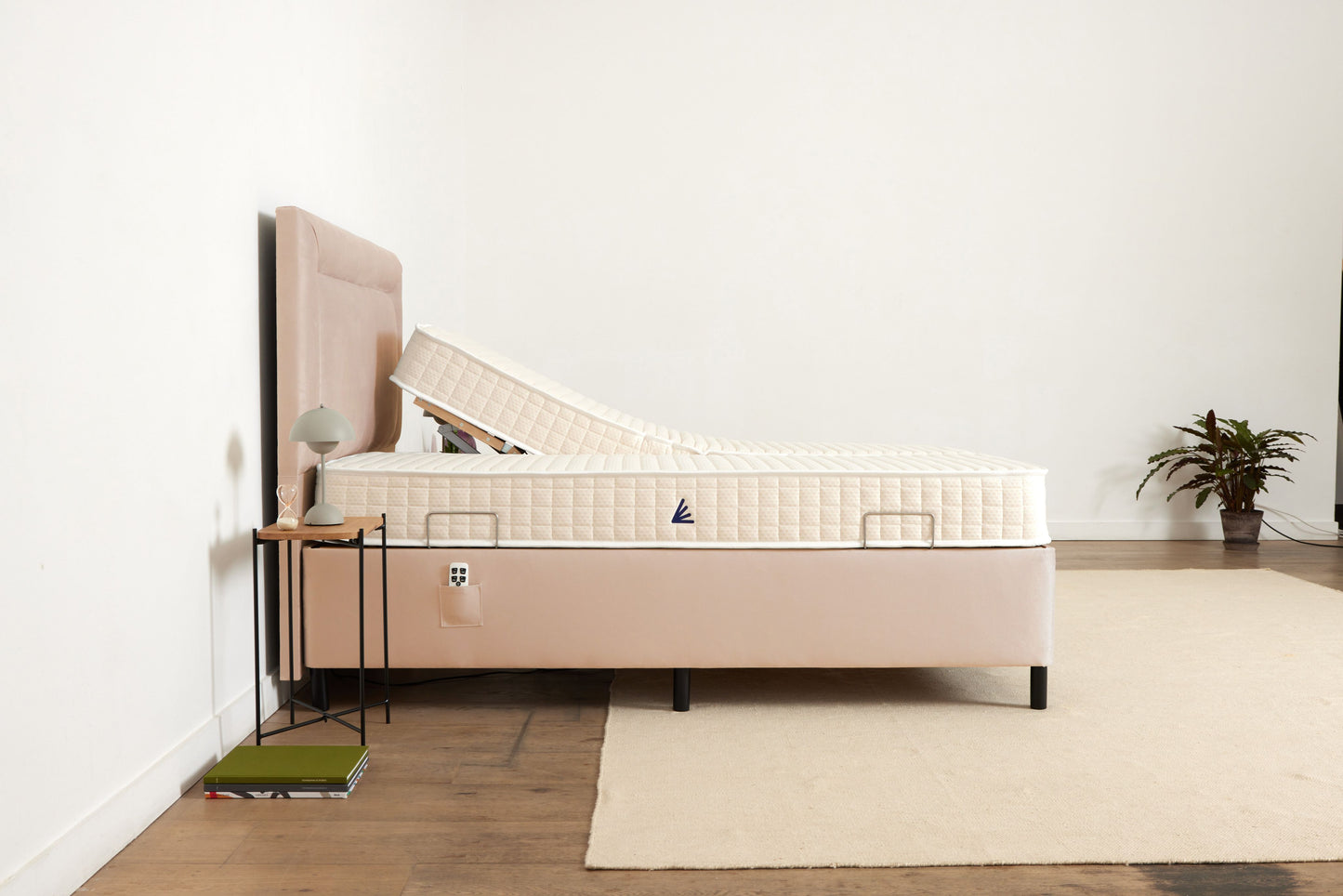 Double (5ft) Adjustable Bed - Beige